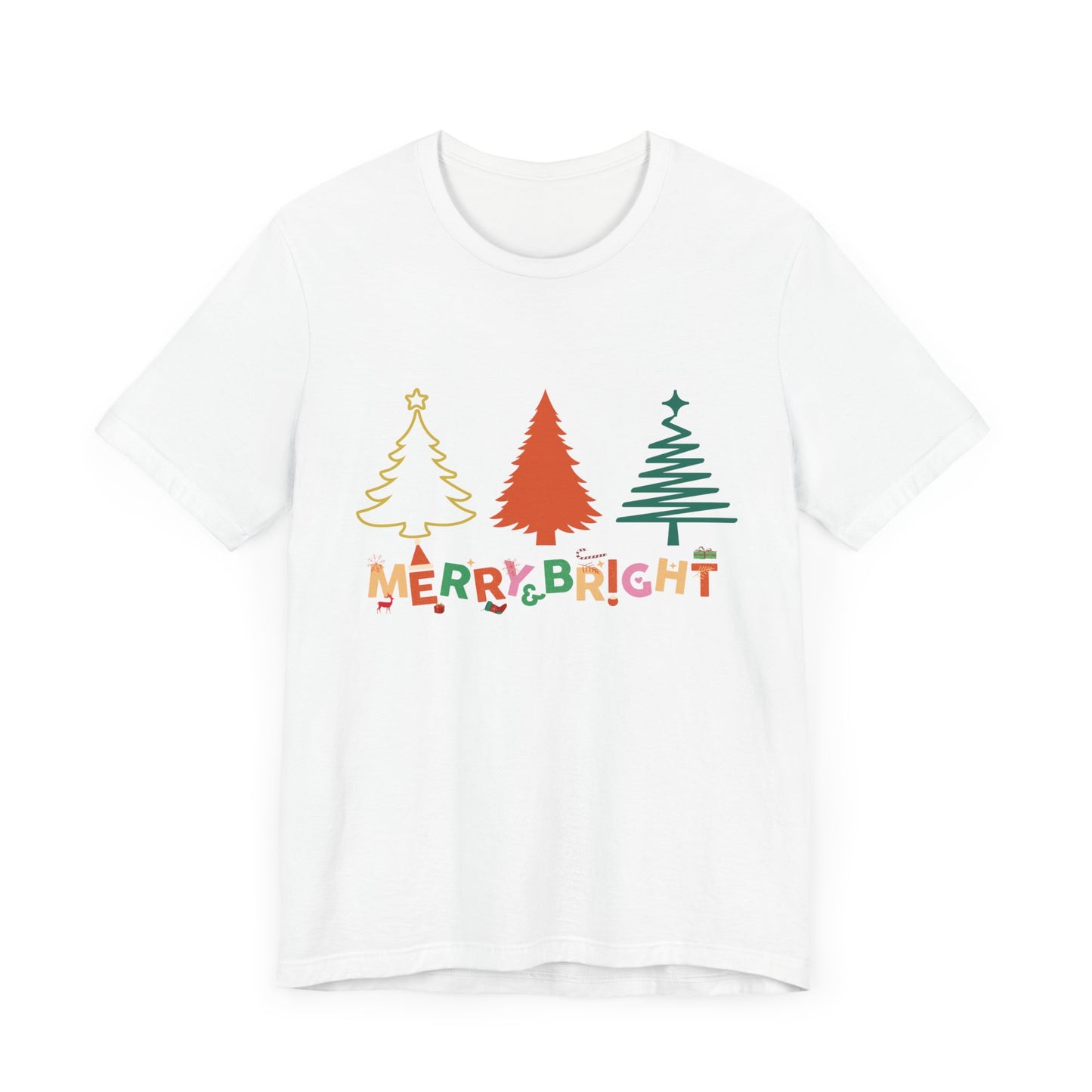 Merry and Bright Cute Christmas T-Shirt
