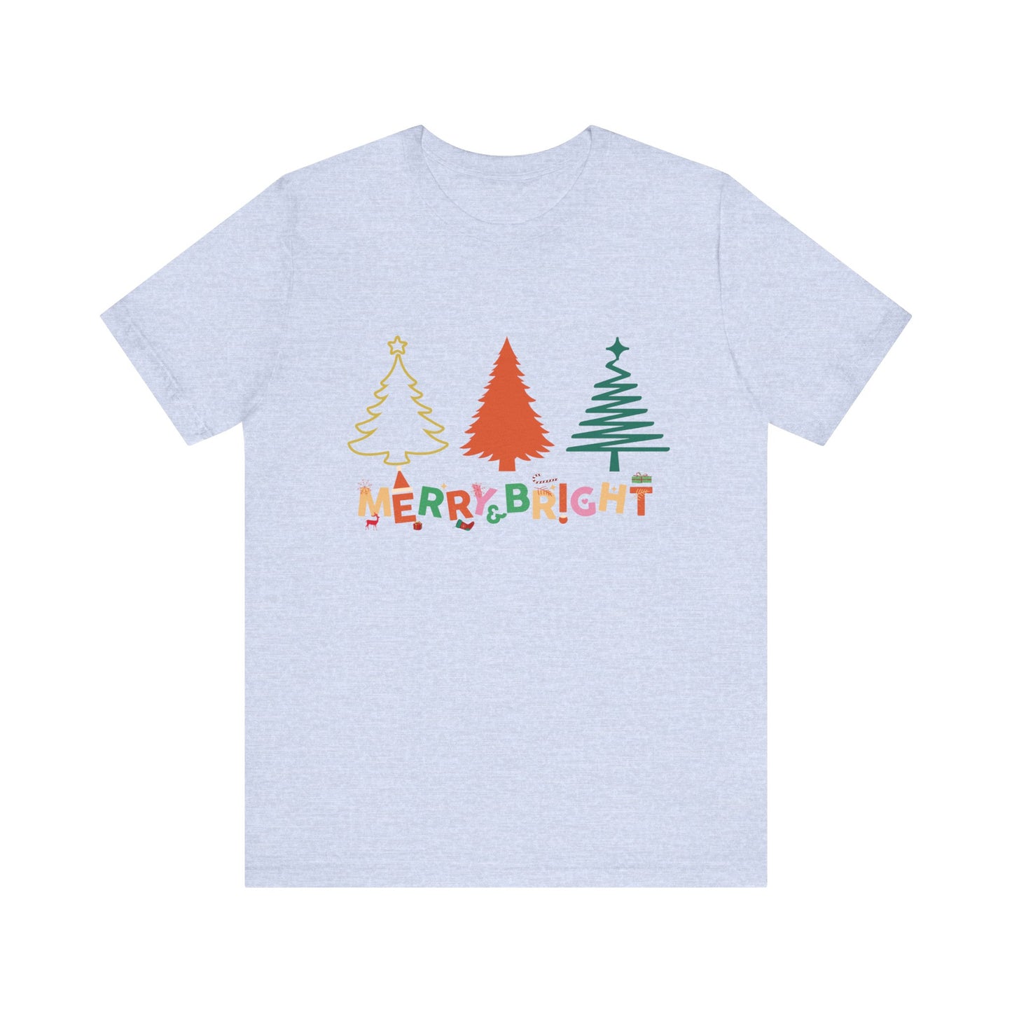 Merry and Bright Cute Christmas T-Shirt