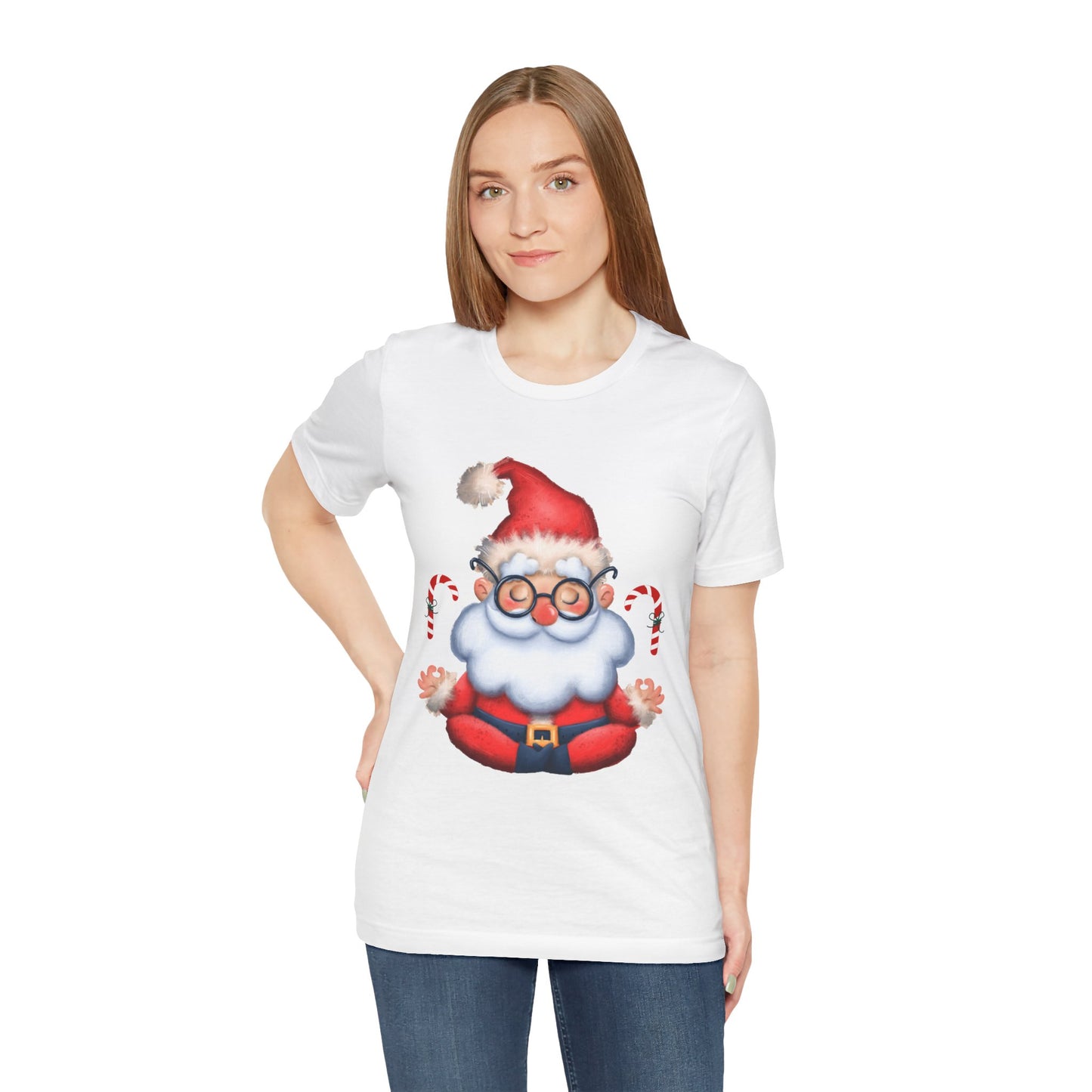 Merry & Zen: Christmas Meditating Santa T-Shirt