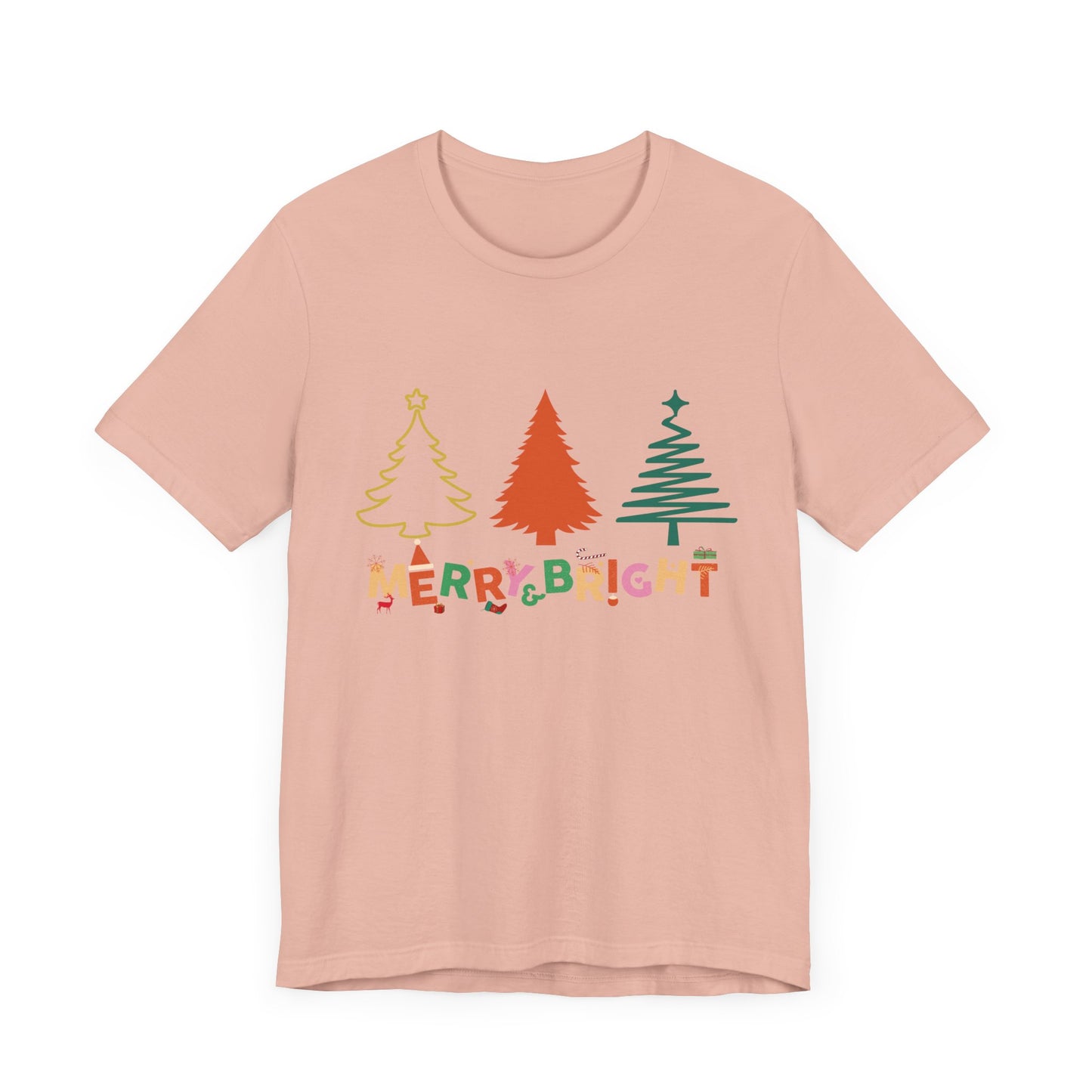 Merry and Bright Cute Christmas T-Shirt