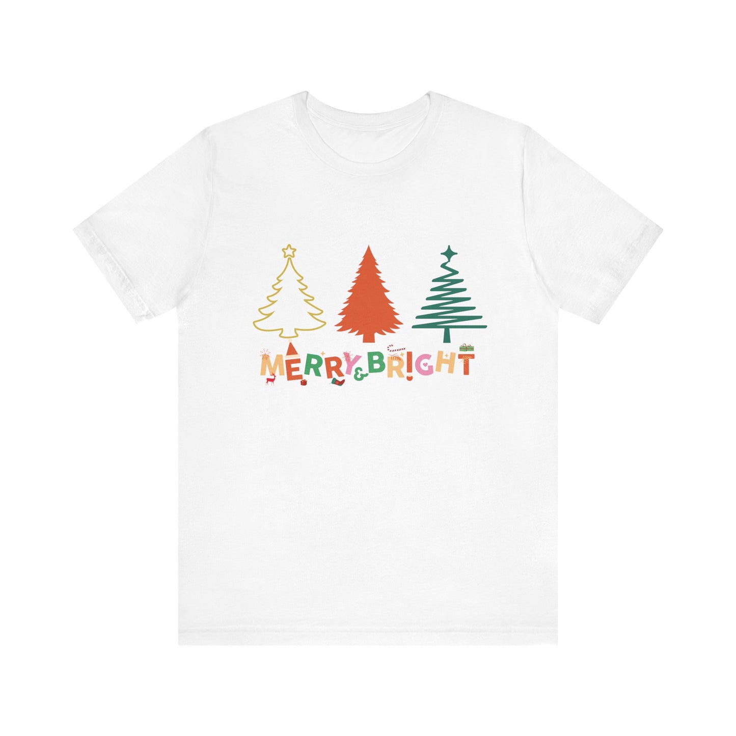 Merry and Bright Cute Christmas T-Shirt