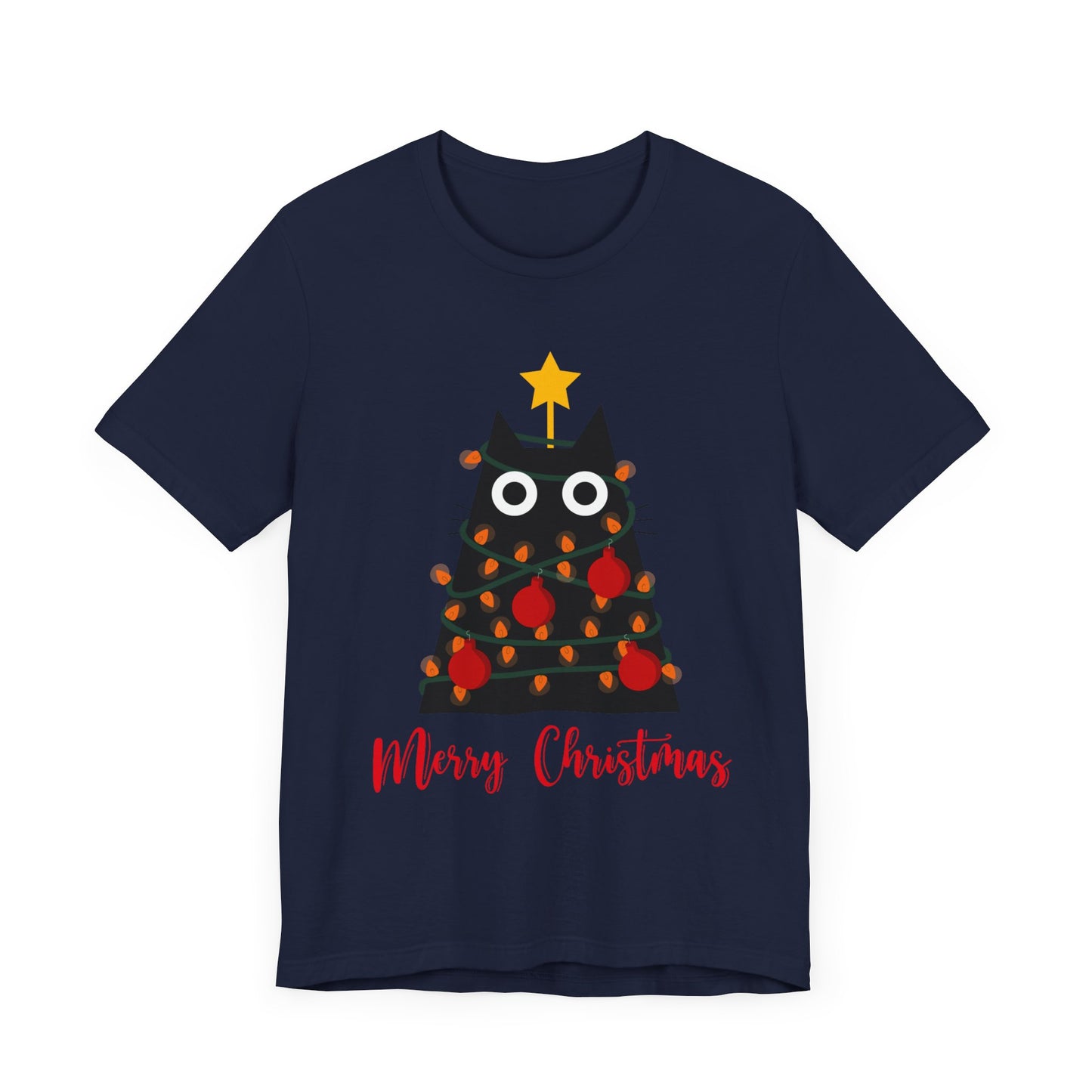 Festive Feline: Merry Christmas T-Shirt