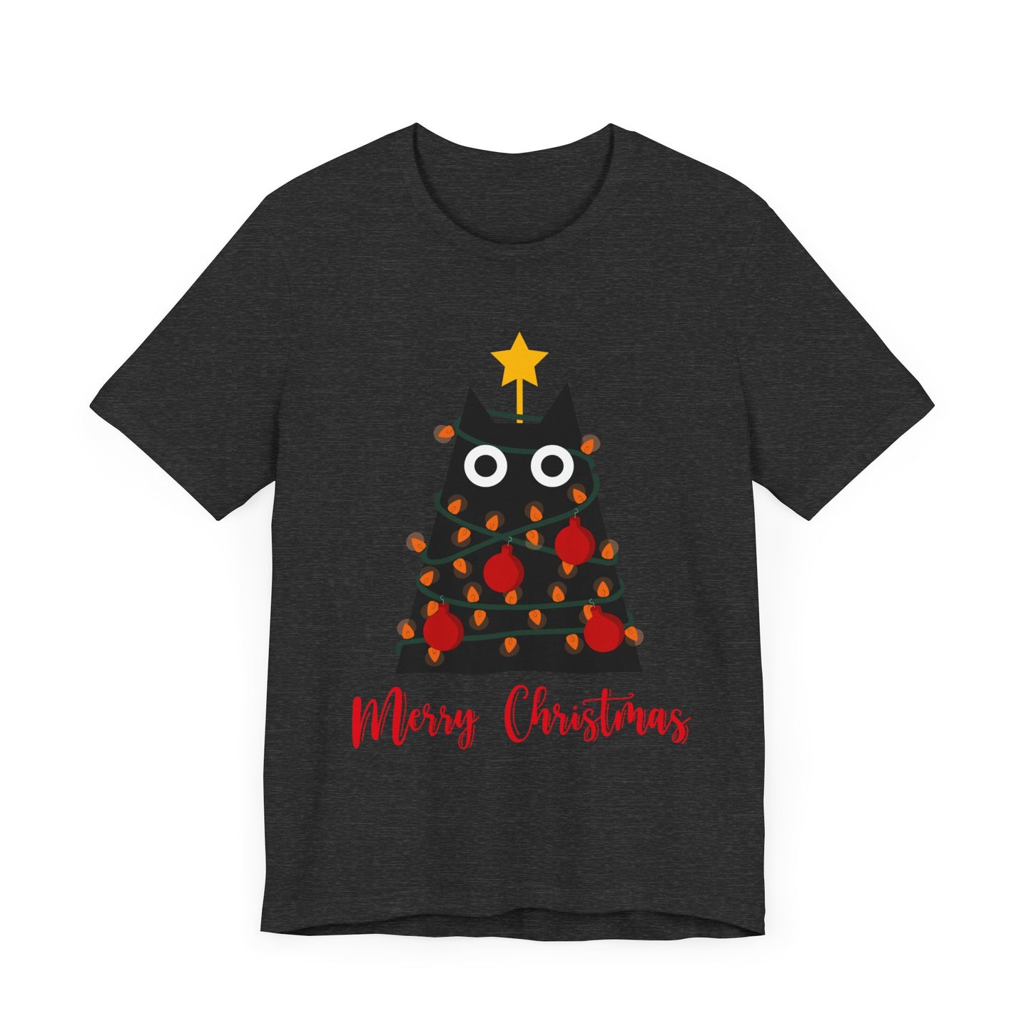 Festive Feline: Merry Christmas T-Shirt