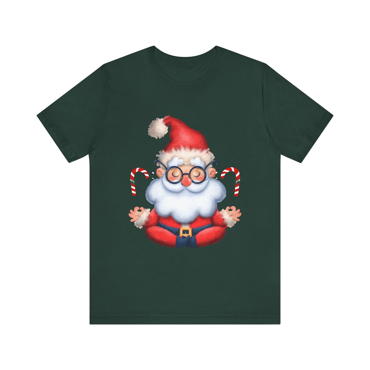 Merry & Zen: Christmas Meditating Santa T-Shirt