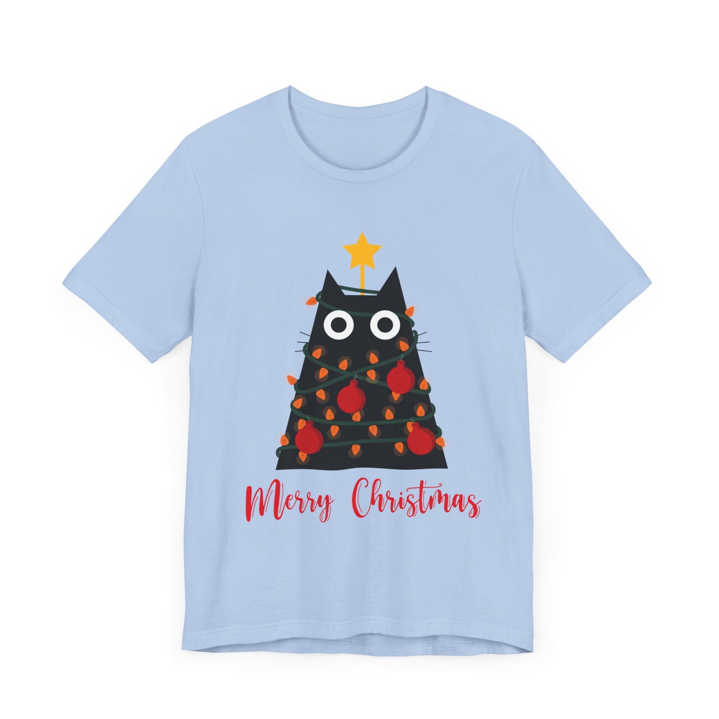 Festive Feline: Merry Christmas T-Shirt