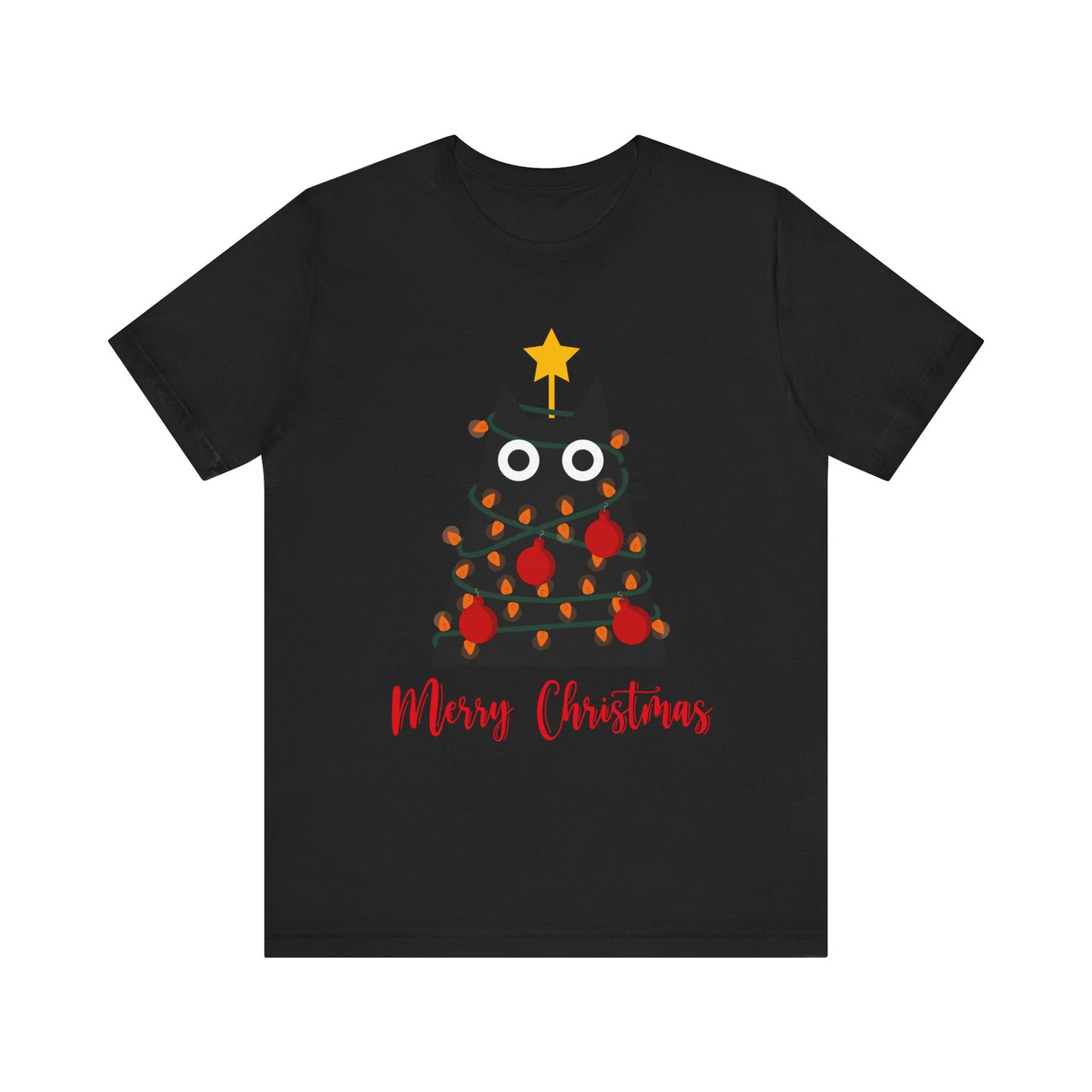 Festive Feline: Merry Christmas T-Shirt