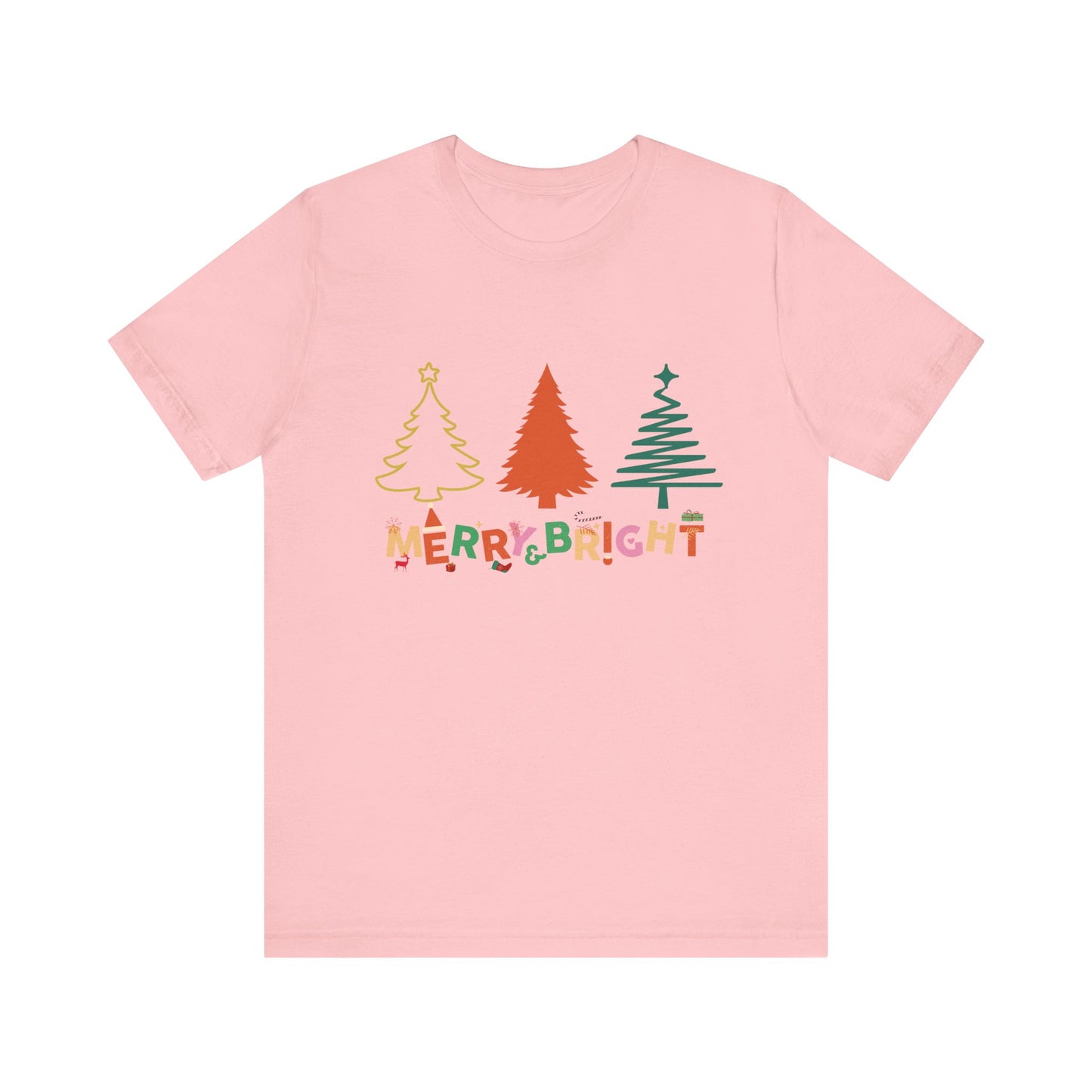 Merry and Bright Cute Christmas T-Shirt