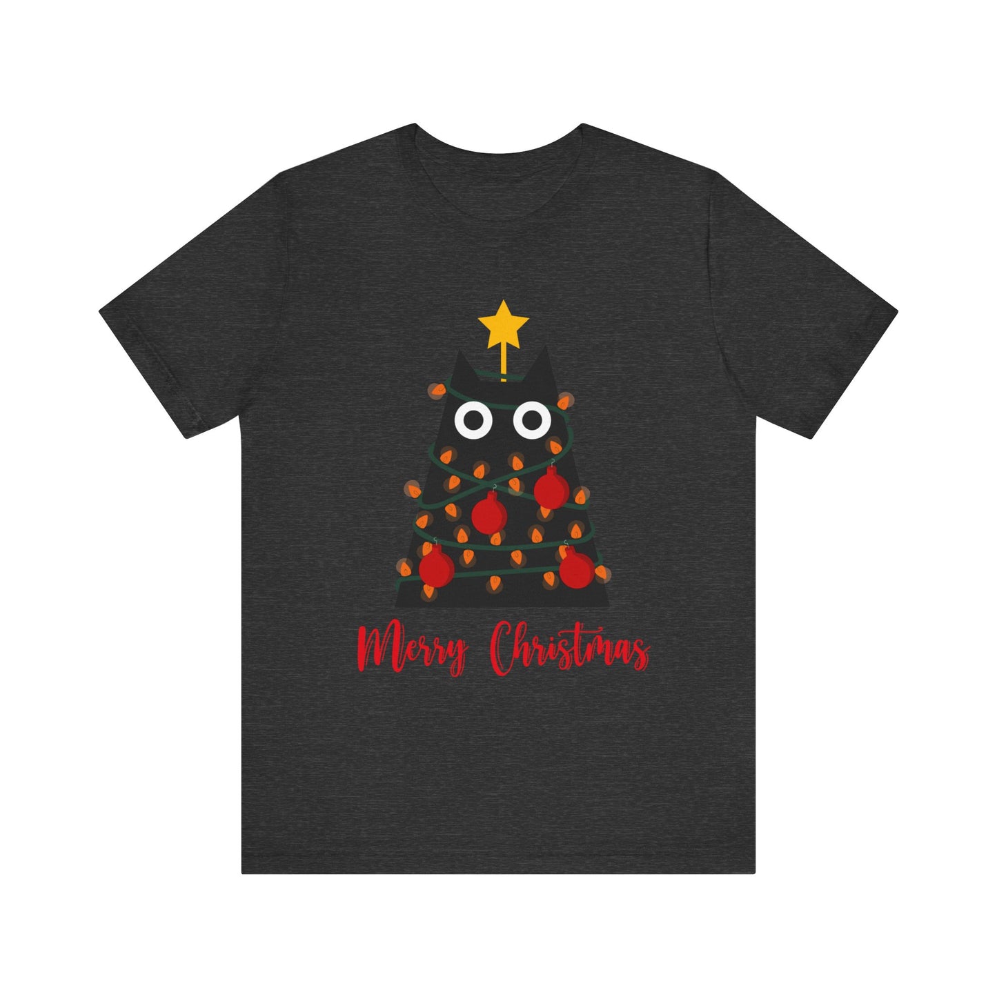 Festive Feline: Merry Christmas T-Shirt