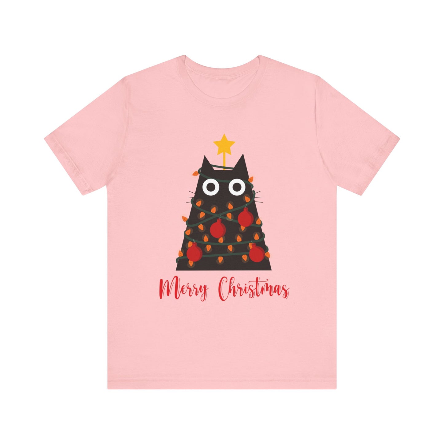 Festive Feline: Merry Christmas T-Shirt