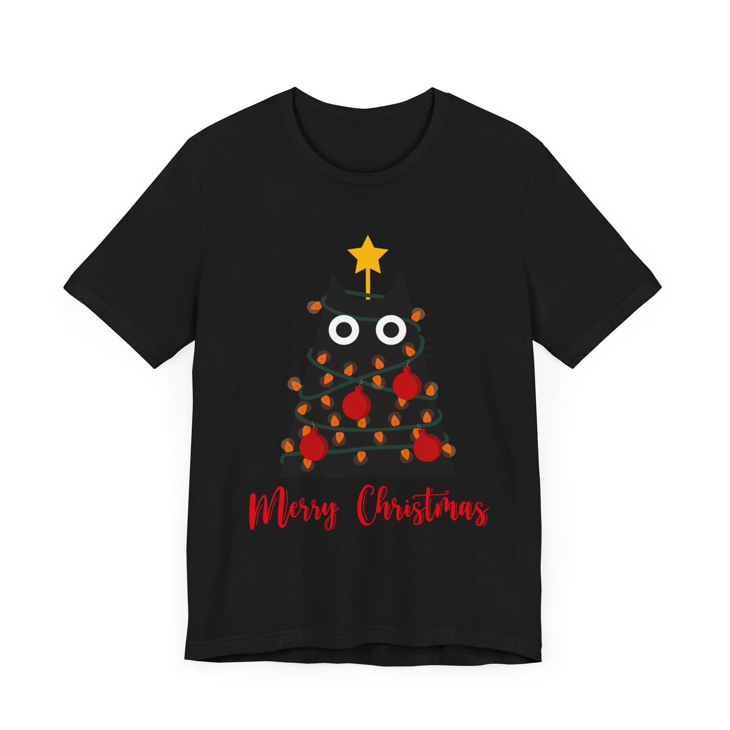 Festive Feline: Merry Christmas T-Shirt