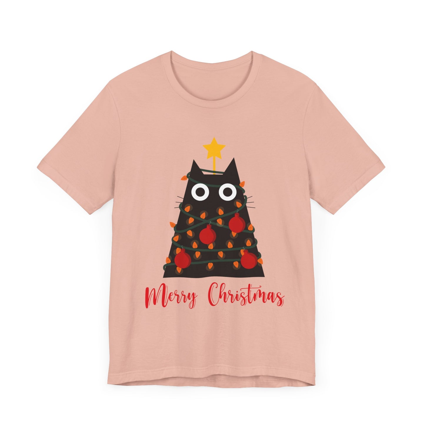 Festive Feline: Merry Christmas T-Shirt