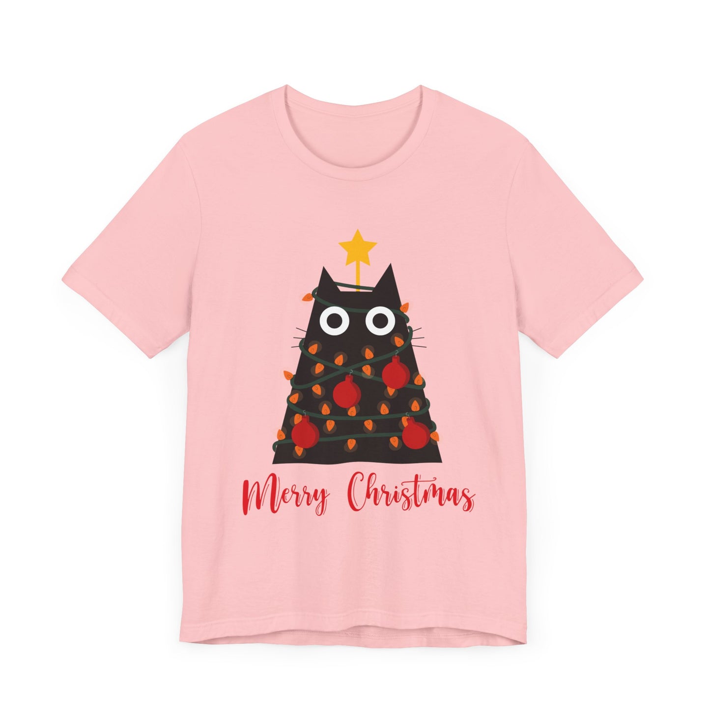 Festive Feline: Merry Christmas T-Shirt