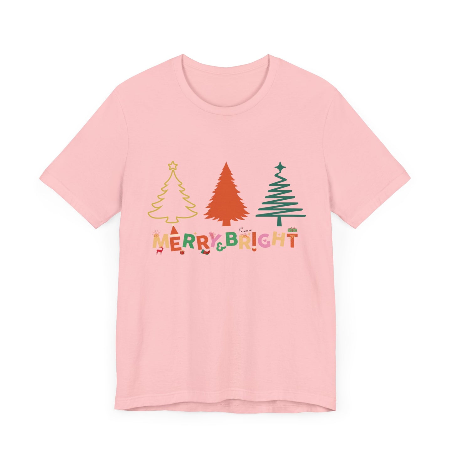 Merry and Bright Cute Christmas T-Shirt