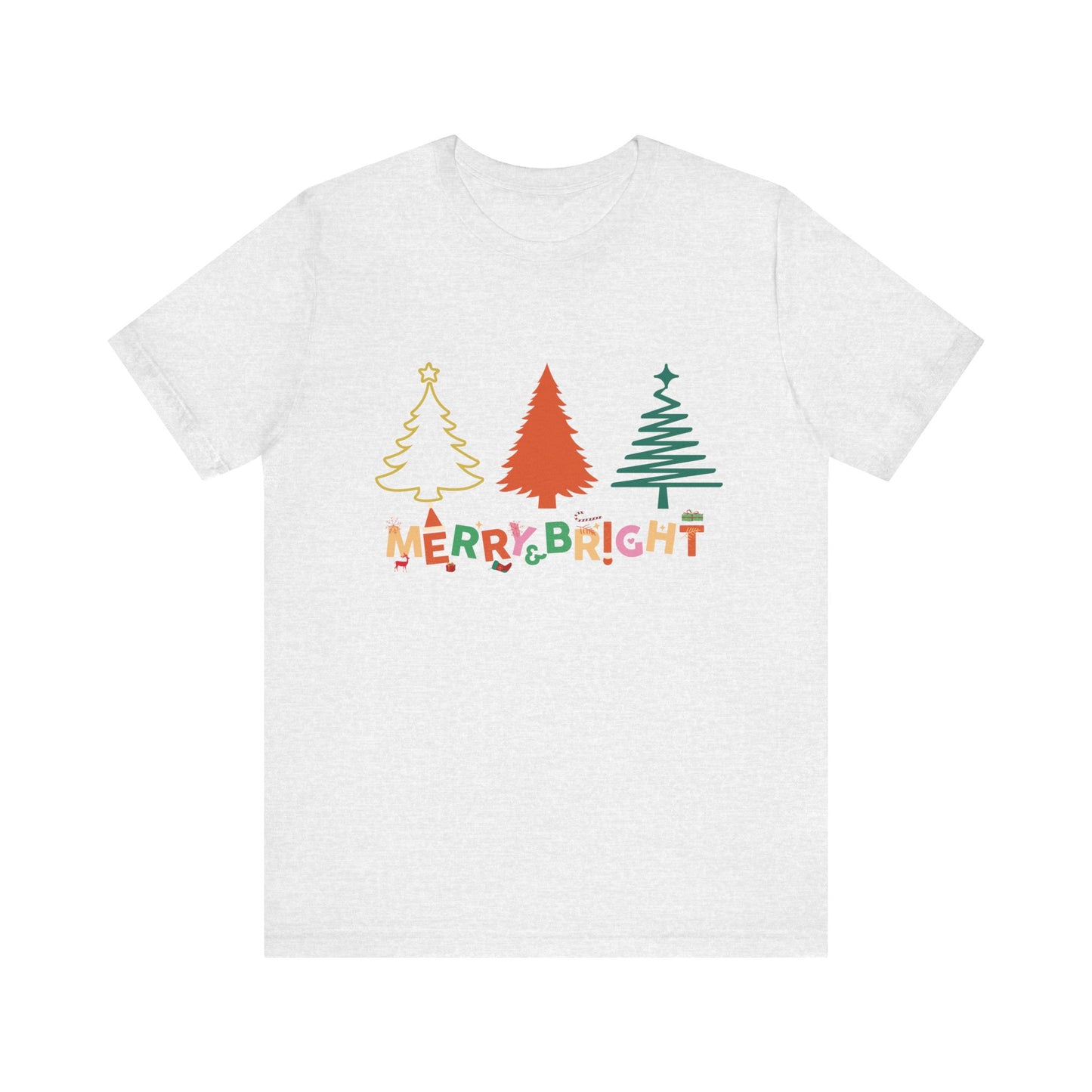 Merry and Bright Cute Christmas T-Shirt