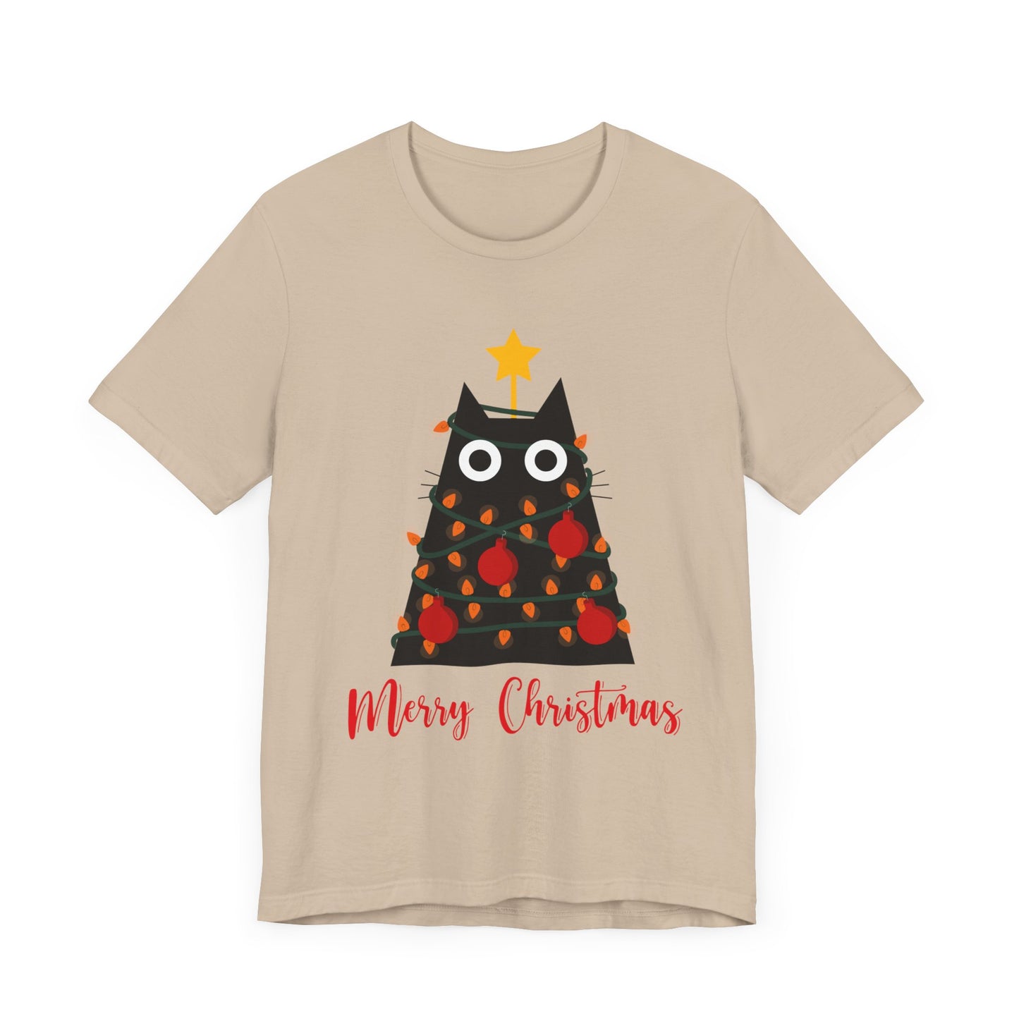 Festive Feline: Merry Christmas T-Shirt