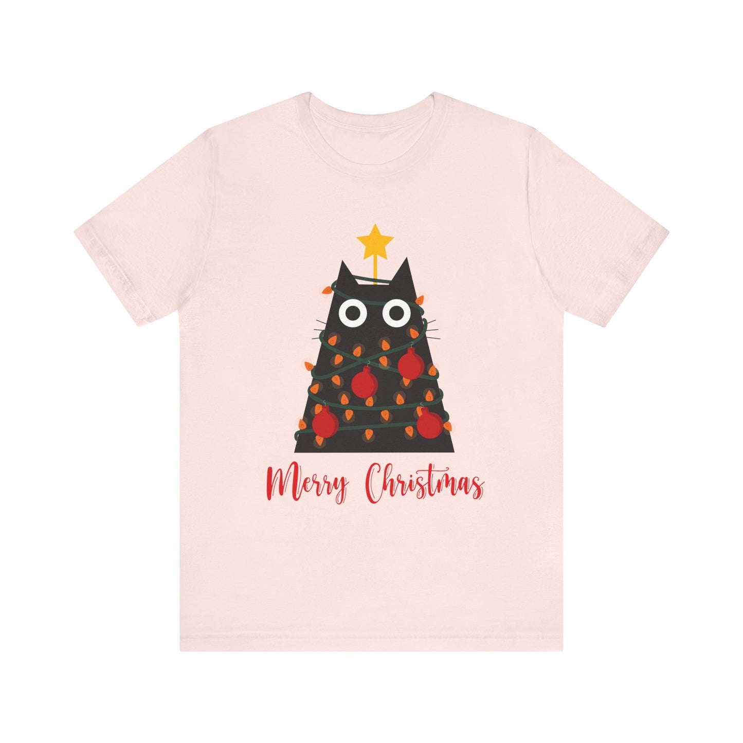 Festive Feline: Merry Christmas T-Shirt