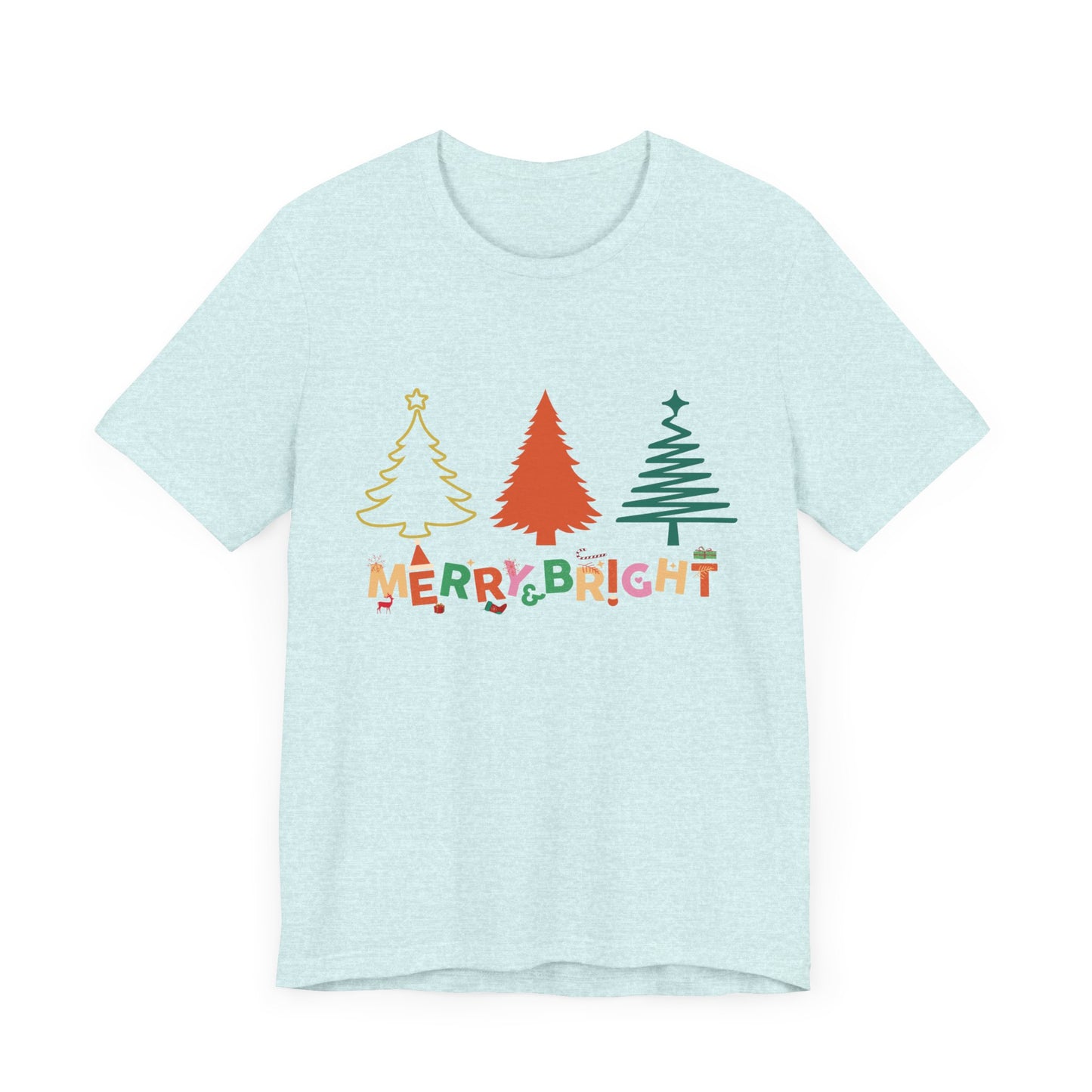 Merry and Bright Cute Christmas T-Shirt