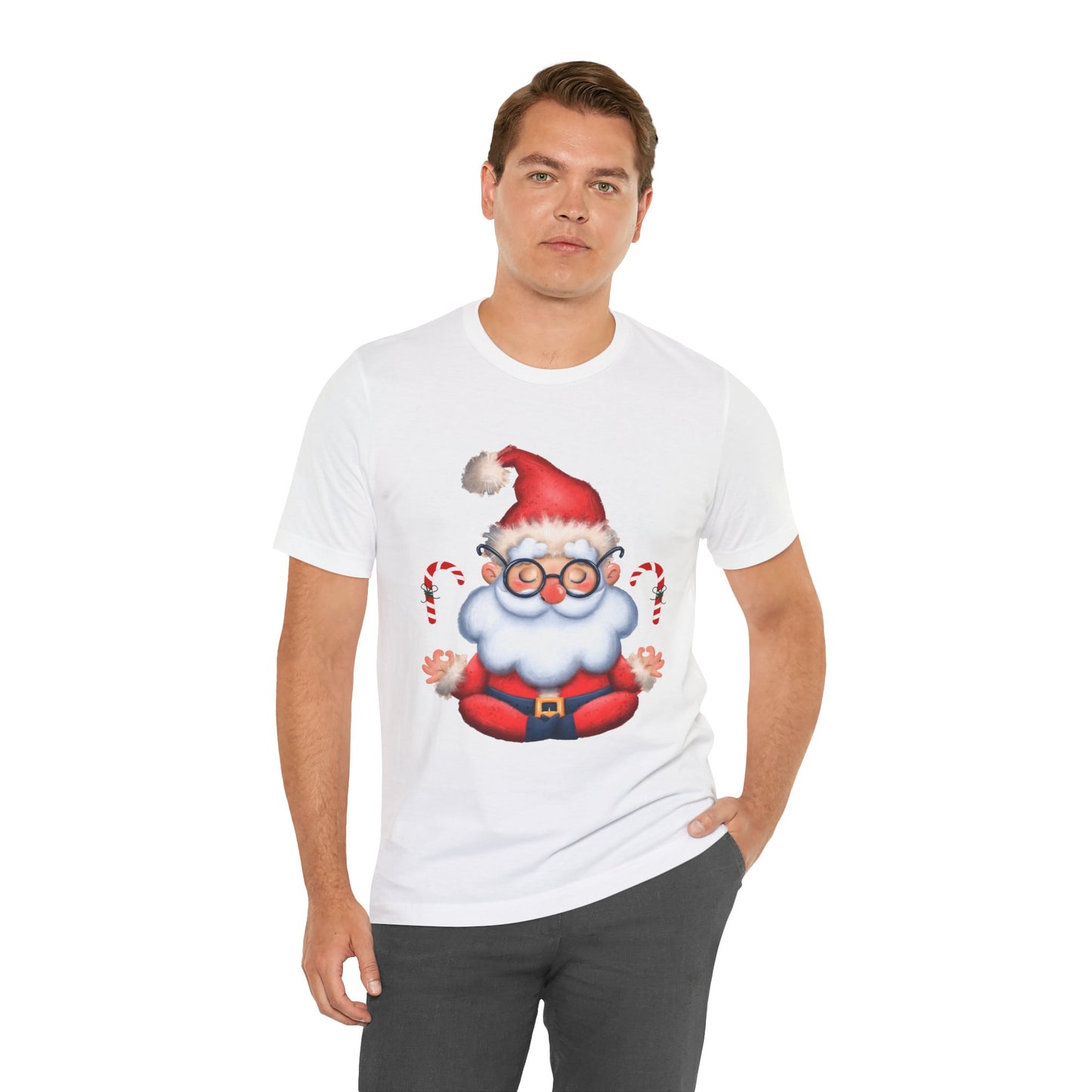 Merry & Zen: Christmas Meditating Santa T-Shirt