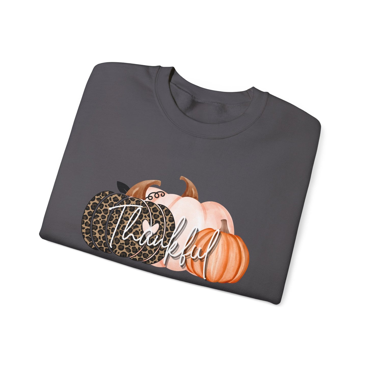Harvest Gratitude Thankful Pumpkins Crewneck