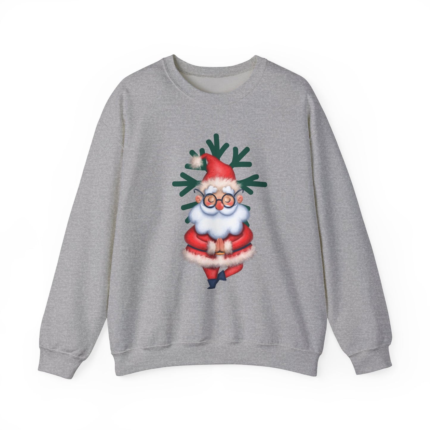 Meditating Santa Christmas  Crewneck