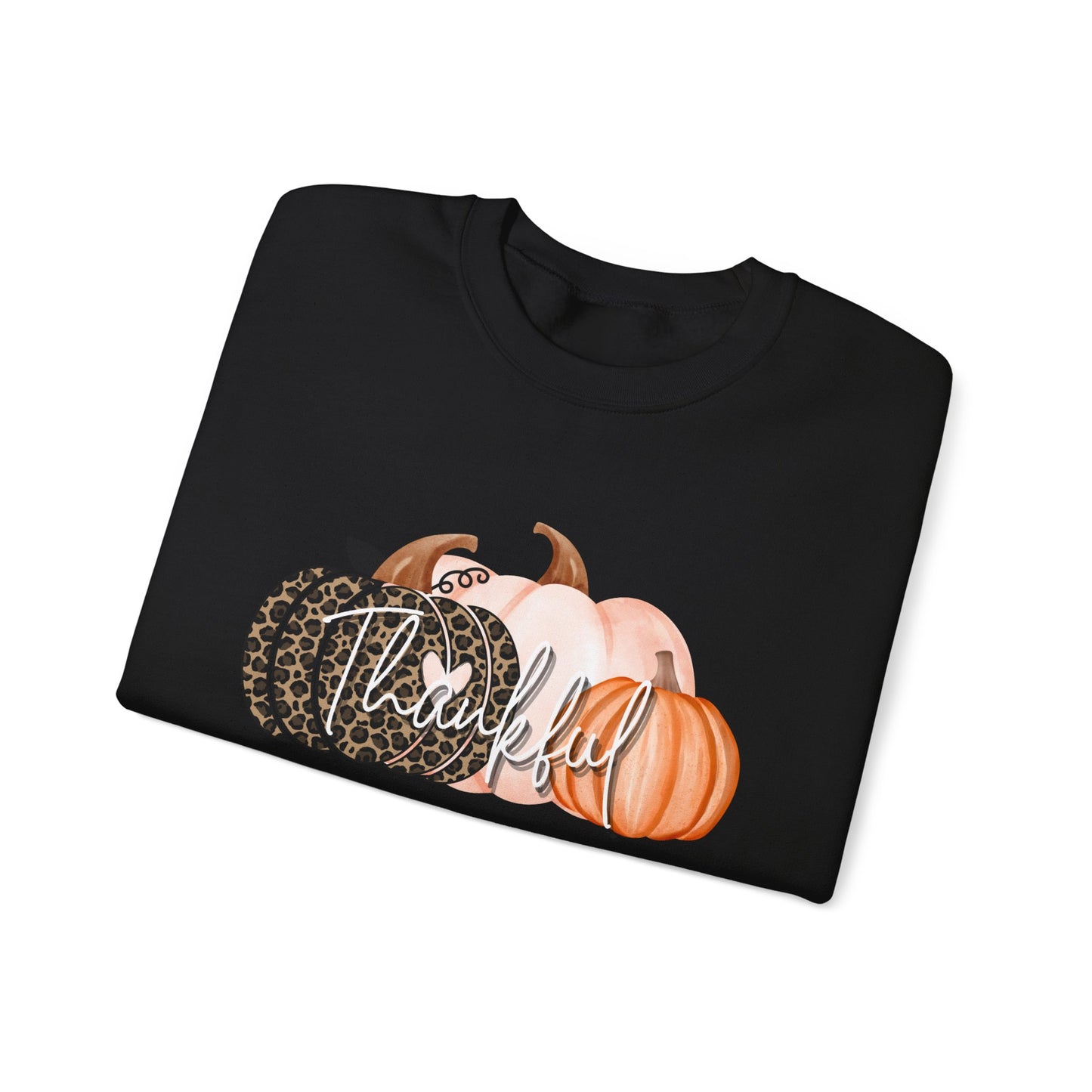 Harvest Gratitude Thankful Pumpkins Crewneck