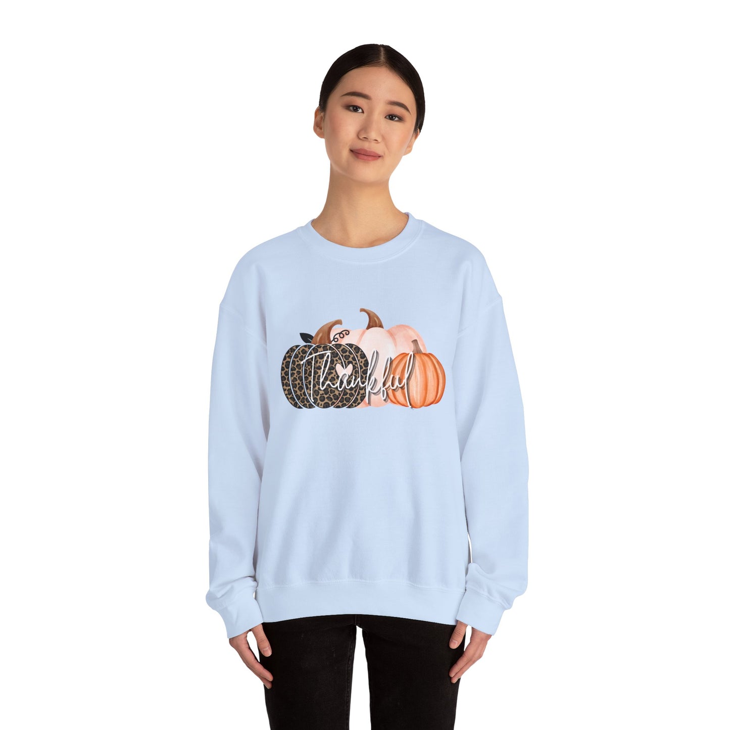 Harvest Gratitude Thankful Pumpkins Crewneck