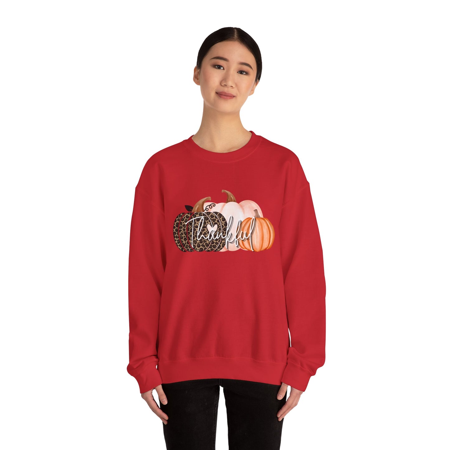 Harvest Gratitude Thankful Pumpkins Crewneck