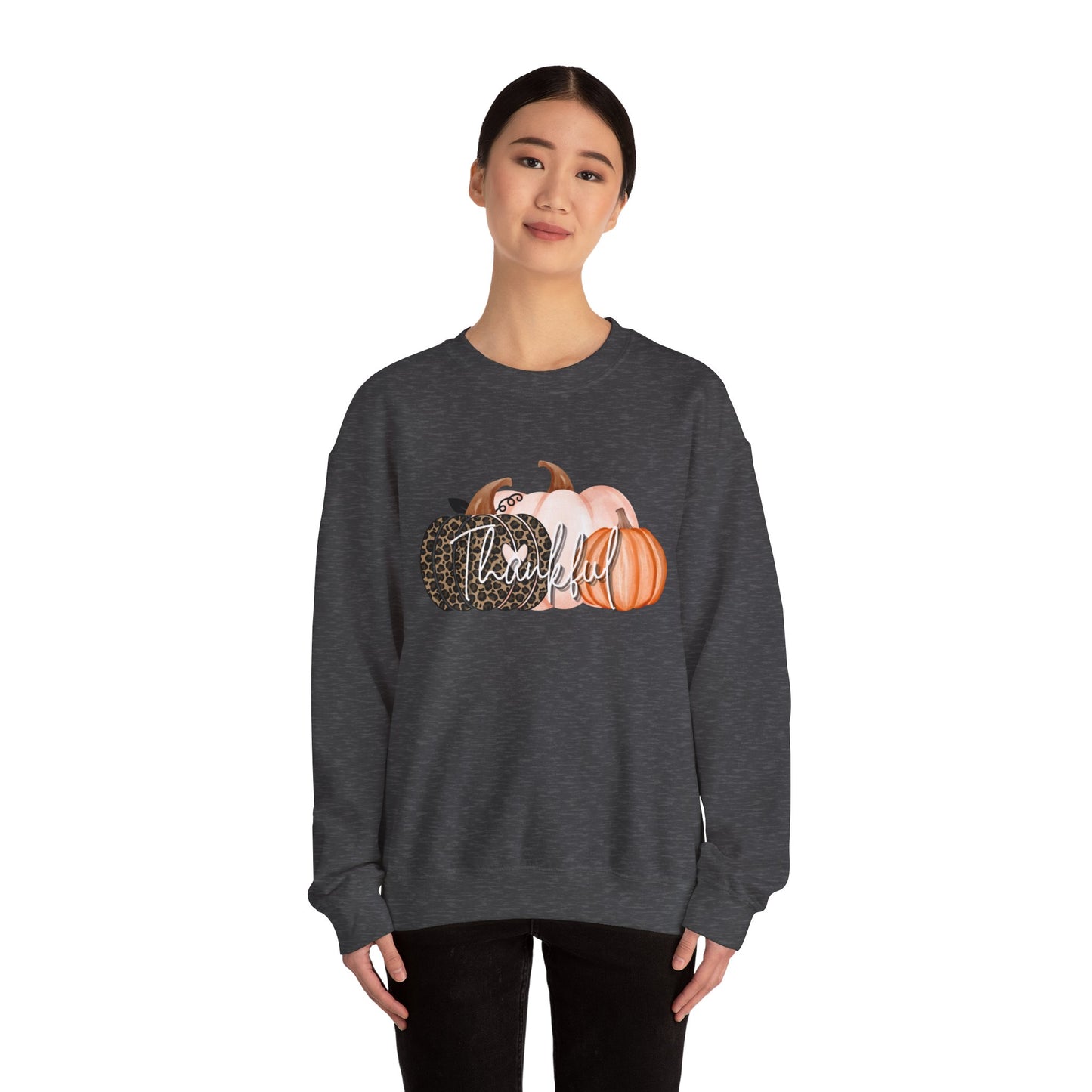 Harvest Gratitude Thankful Pumpkins Crewneck