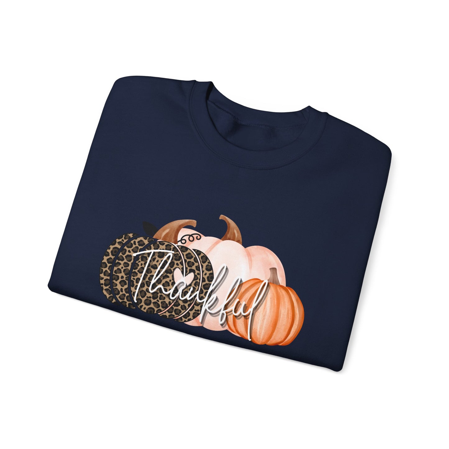 Harvest Gratitude Thankful Pumpkins Crewneck