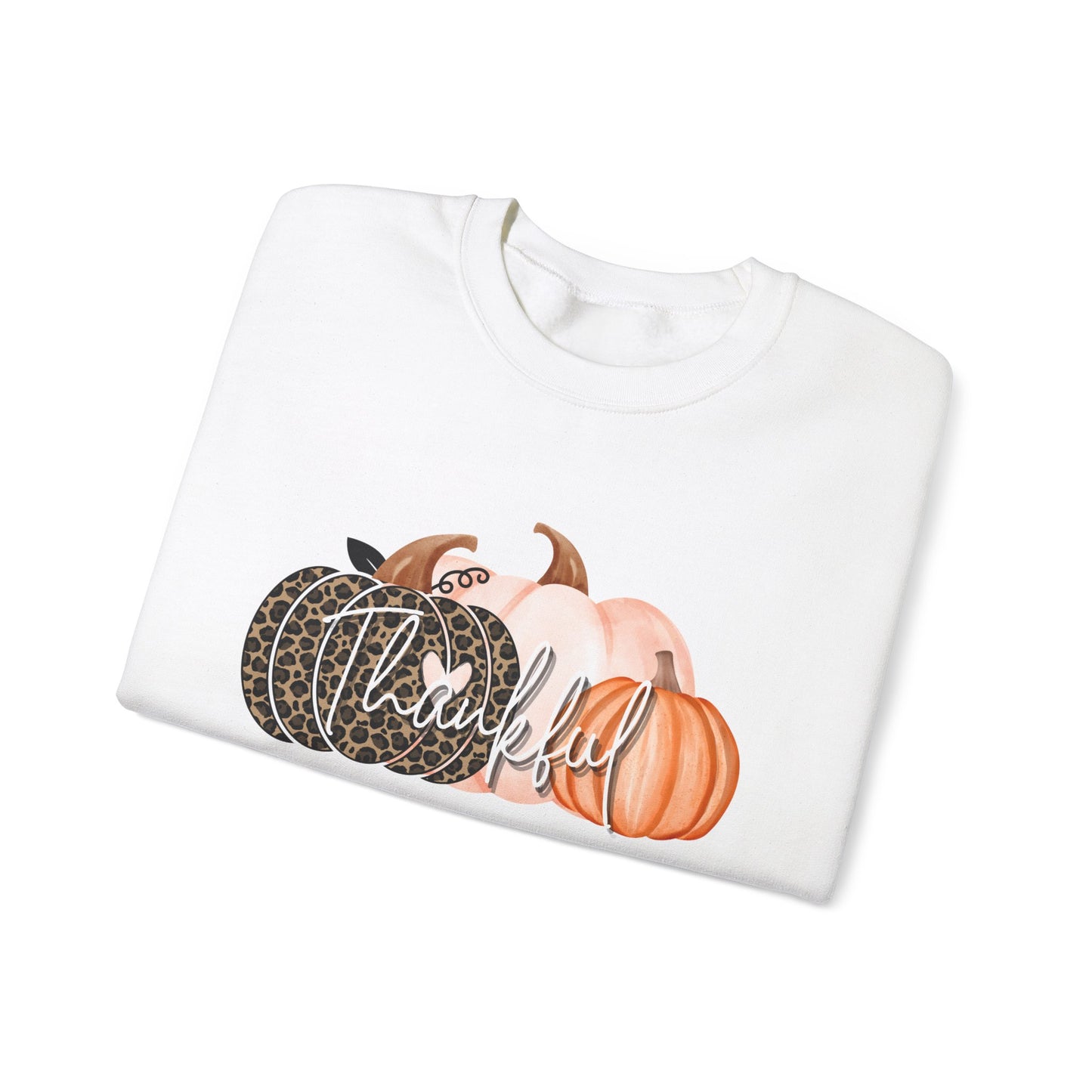 Harvest Gratitude Thankful Pumpkins Crewneck