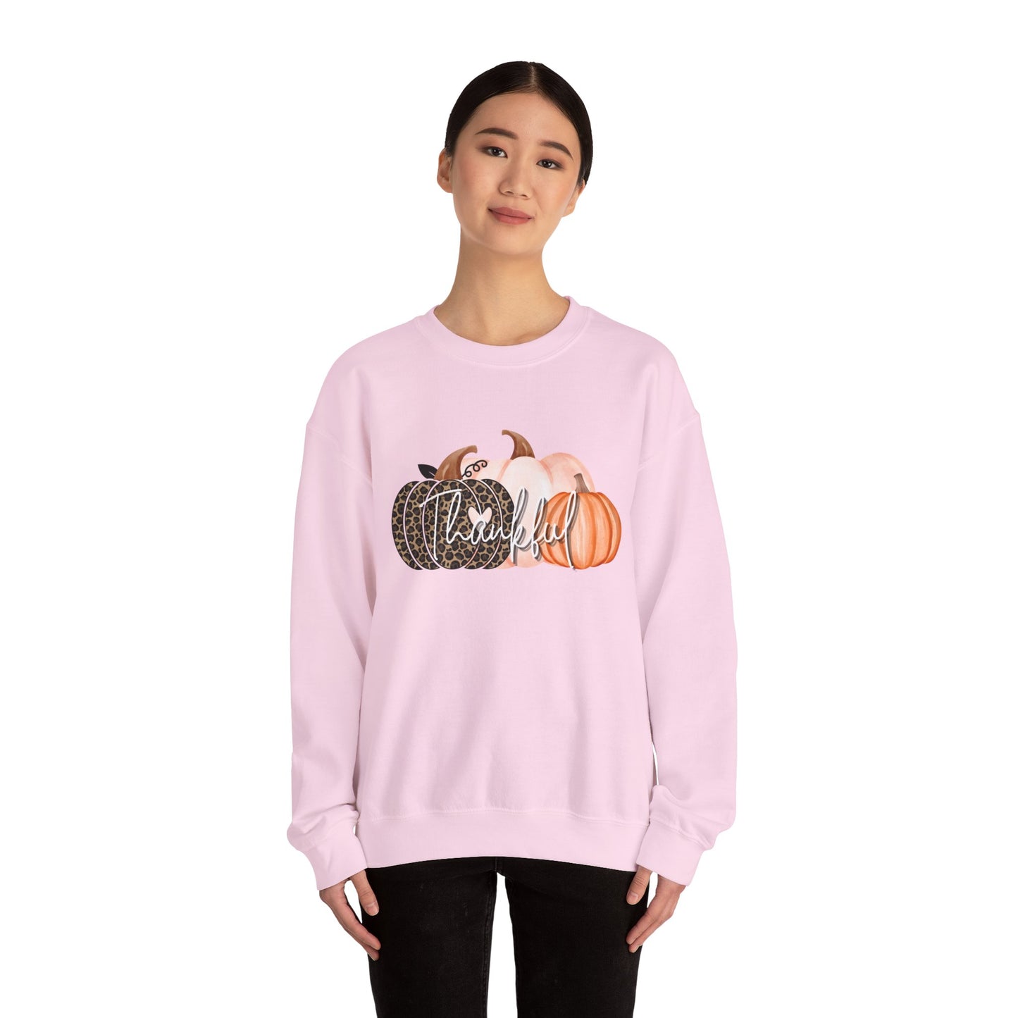 Harvest Gratitude Thankful Pumpkins Crewneck