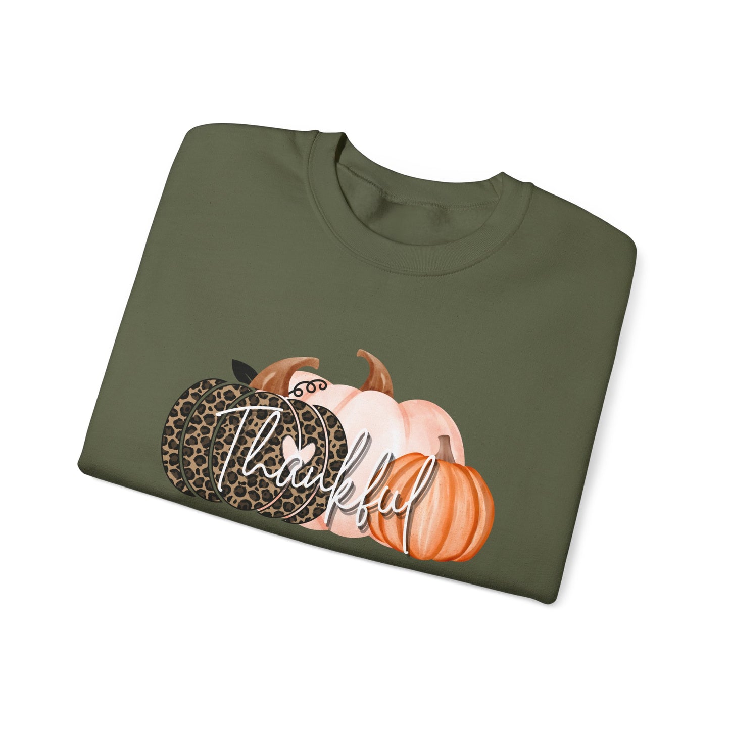 Harvest Gratitude Thankful Pumpkins Crewneck